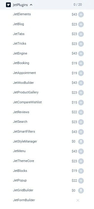 JetPlugins Pricing