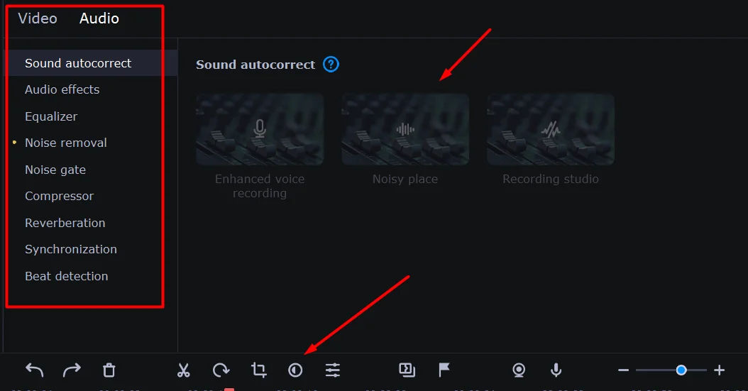 Audio Editing in Movavi Video Editor