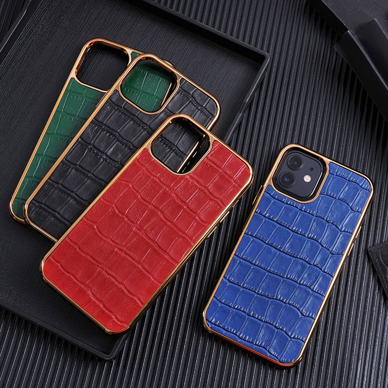 Crocodile Leather iPhone 12 Pro Max Case