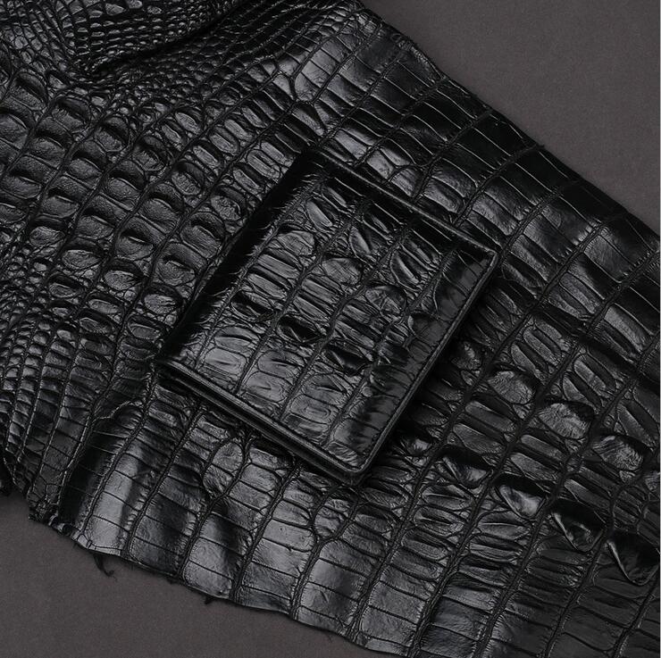 Black Alligator Skin