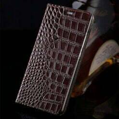 Genuine Grain Leather Wallet Case For Samsung Galaxy S21 Note 20