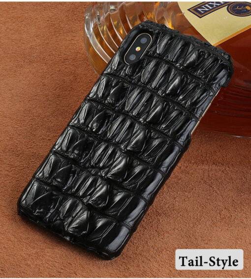 Real Crocodile Leather iPhone Case – Tail Skin