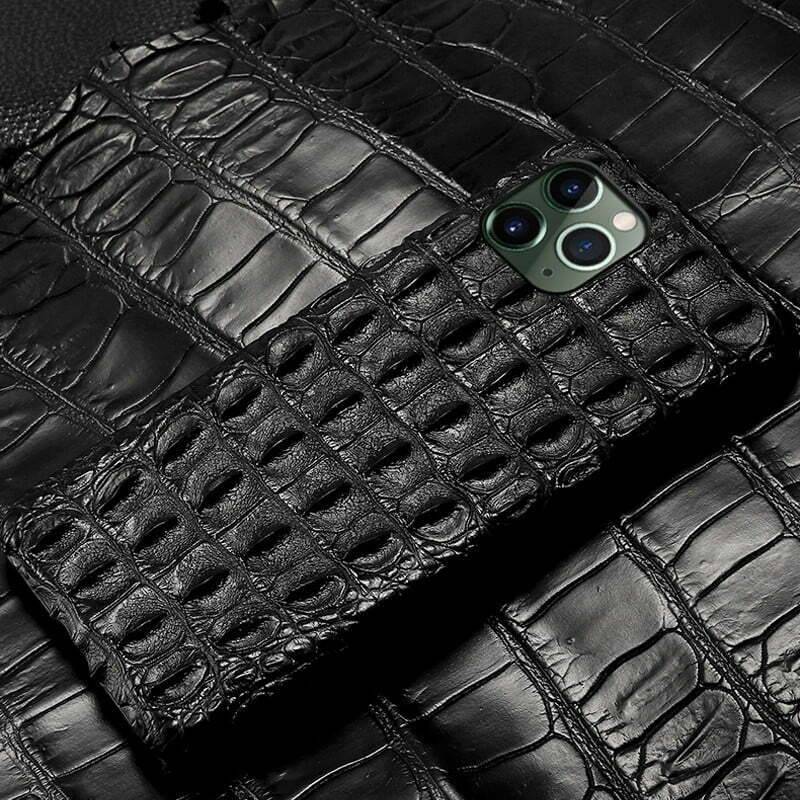 Cardholder Case for iPhone 13 Pro in Genuine Alligator