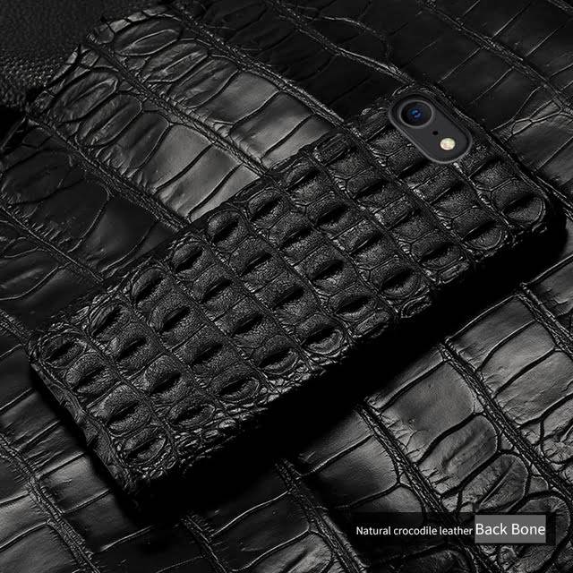 For iPhone 14 Pro Max Luxury Crocodile skin pattern Phone Case For