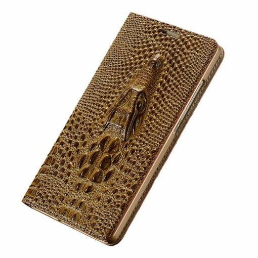 Grain Leather 3D Flip phone case for iPhone 12 Pro Max