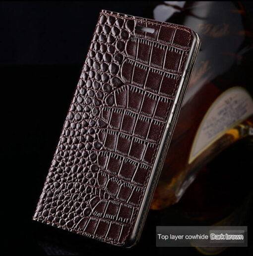 Genuine Cowhide Leather Flip Case For iPhone 16 Pro Max Card Slot Holder Cover - Image 3
