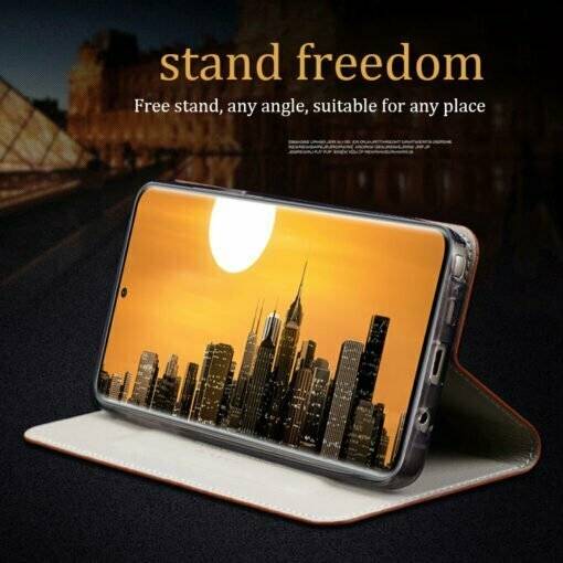 Genuine Cowhide Leather Flip Case For iPhone 16 Pro Max Card Slot Holder Cover - Image 8