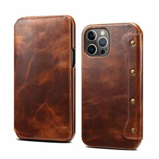 Genuine Leather Flip Case