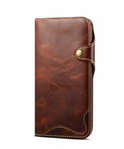Genuine Leather Wallet Flip Case for iPhone 11 12 Pro Max XS 7 8 Plus