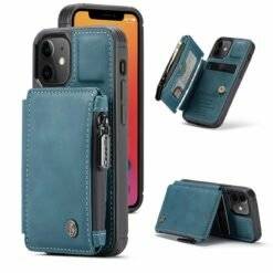 Leather Magnetic Wallet iPhone Case - Card Holder Cover