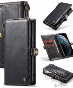 Retro Magnetic Detachable Leather iPhone Case
