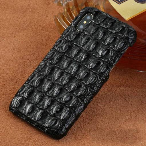 Real Alligator Crocodile Skin iPhone XS Max – Backbone Hornback Leather