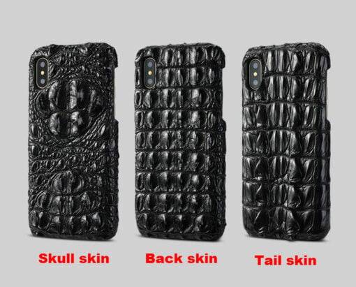 Real Alligator Crocodile Skin iPhone XS Max – Backbone Hornback Leather