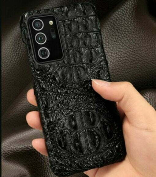 Real Crocodile Leather Samsung Case Skull Hornback Skin