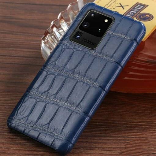 Genuine Real Crocodile Belly Skin Case For Samsung Galaxy S21 Note 20