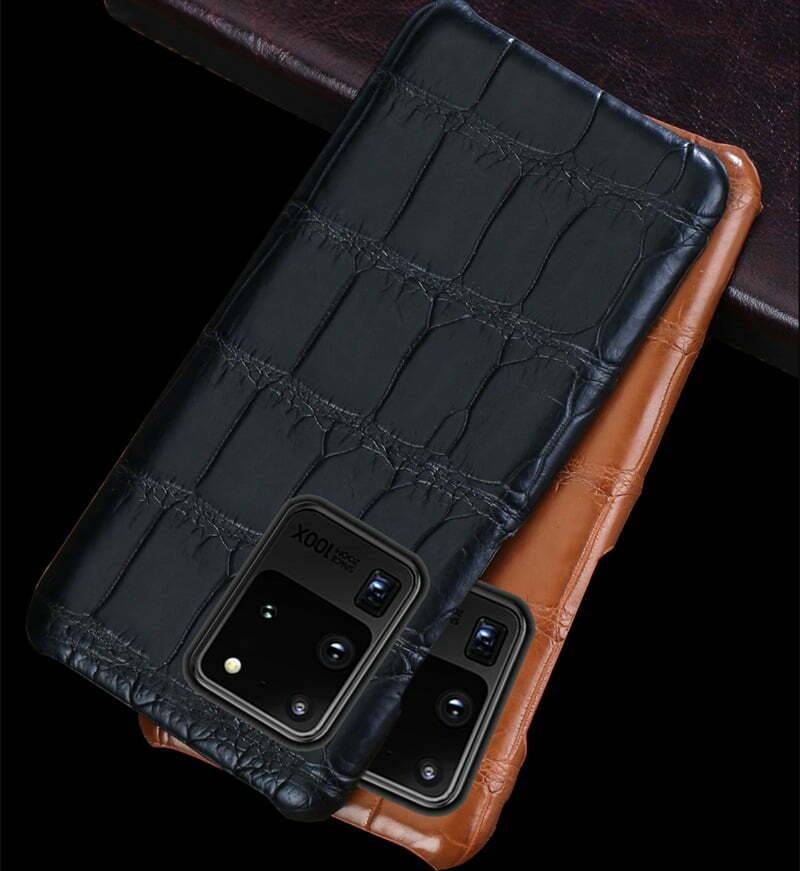 Genuine Real Crocodile Belly Skin Case For Samsung Galaxy S21 Note 20