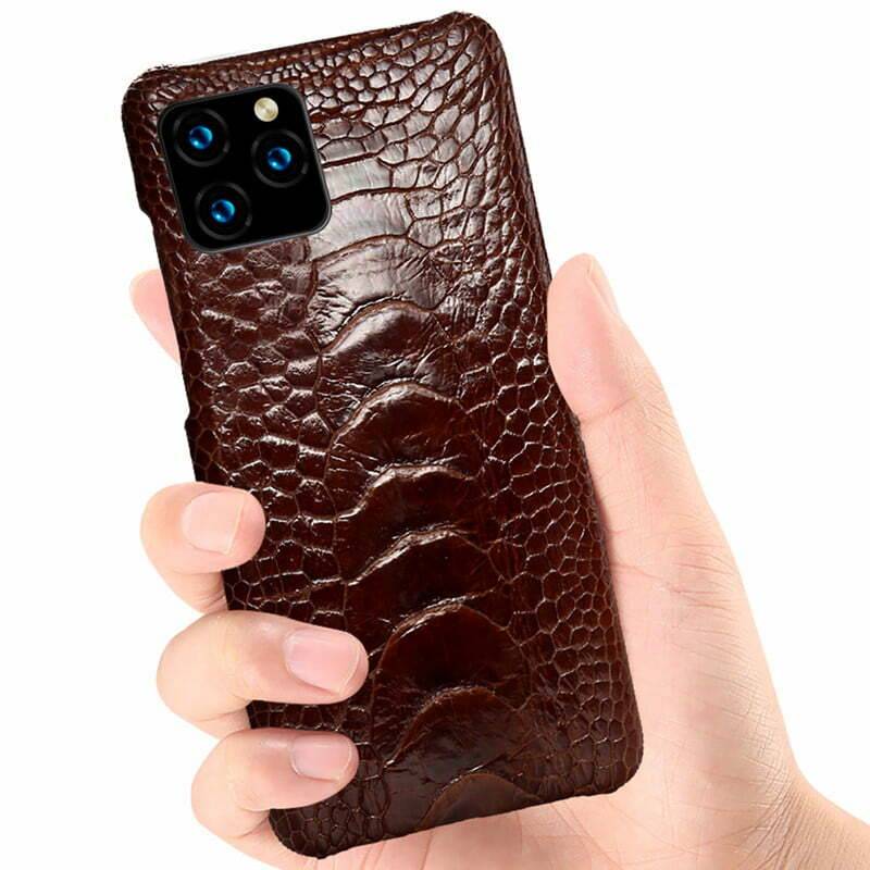 Classic Case for iPhone 14 Pro Max in Genuine Ostrich