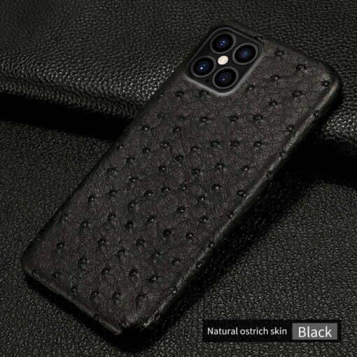 Black Ostrich iPhone Case