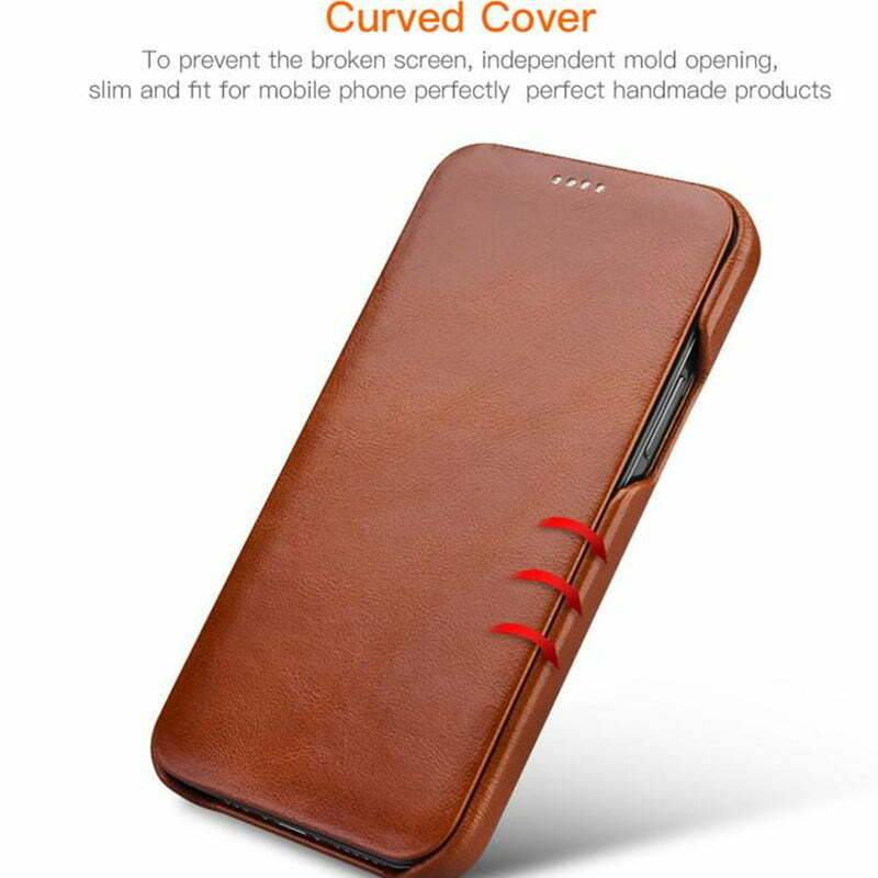 iPhone leather wallet sleeve / folio case - iP 11 - iP 11 Pro - iP