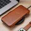 ICARER Genuine Leather iPhone 13 Pro Max Case