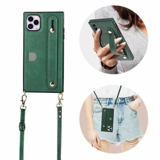 Crossbody Leather iPhone 12 Pro Max Case