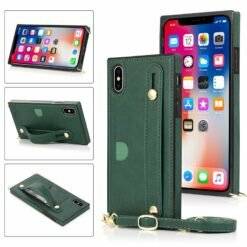 crossbody leather iPhone case