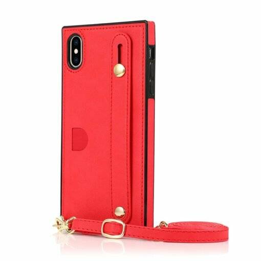 Crossbody Leather iPhone 12 Pro Max Case - Image 5