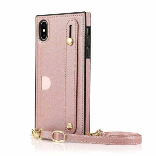 Crossbody Leather iPhone 12 Pro Max Case - Image 6
