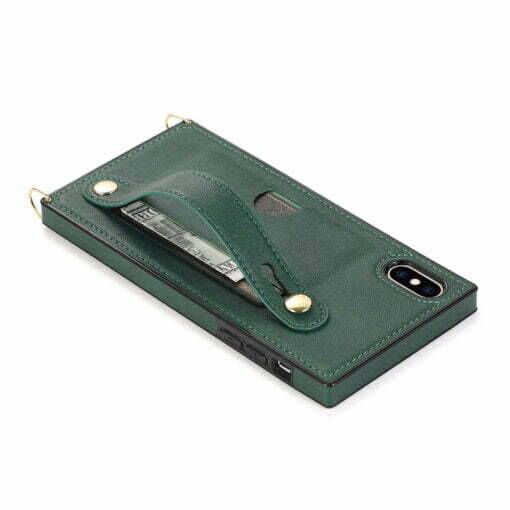 Crossbody Leather iPhone 12 Pro Max Case - Image 8