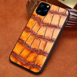 Genuine Grain Leather iPhone Case