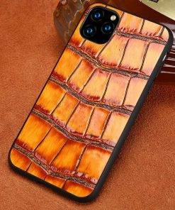 Genuine Grain Leather iPhone Case