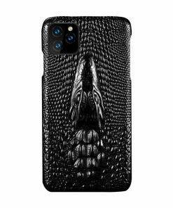 Embossed Crocodile Genuine Leather iPhone Case