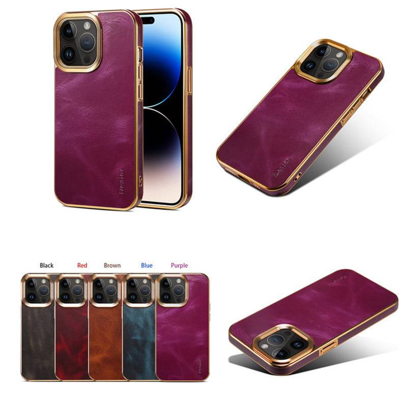 Cardholder Case for iPhone 13 Pro Max in Genuine Calfskin