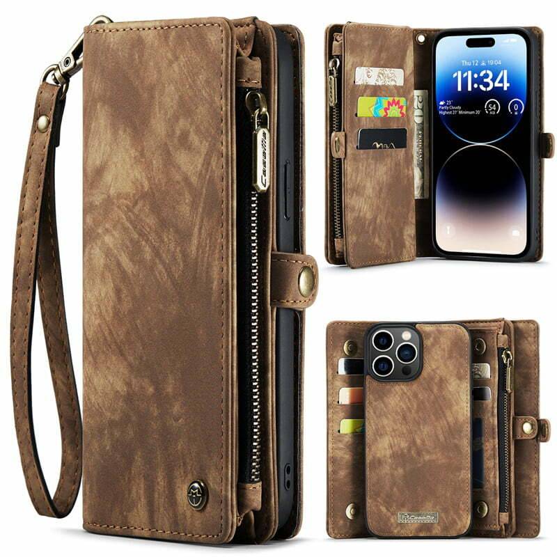 TUCCH iPhone 15 Pro Max Magnetic Detachable Wallet Case, iPhone 15