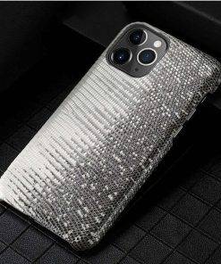Natural Real Lizard Skin Case for iPhone 12 11 Pro Max