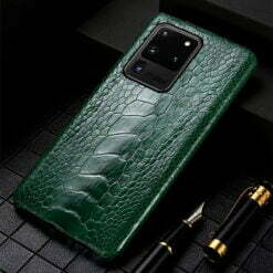 Real Ostrich Leg skin Samsung Galaxy S21 Ultra Case