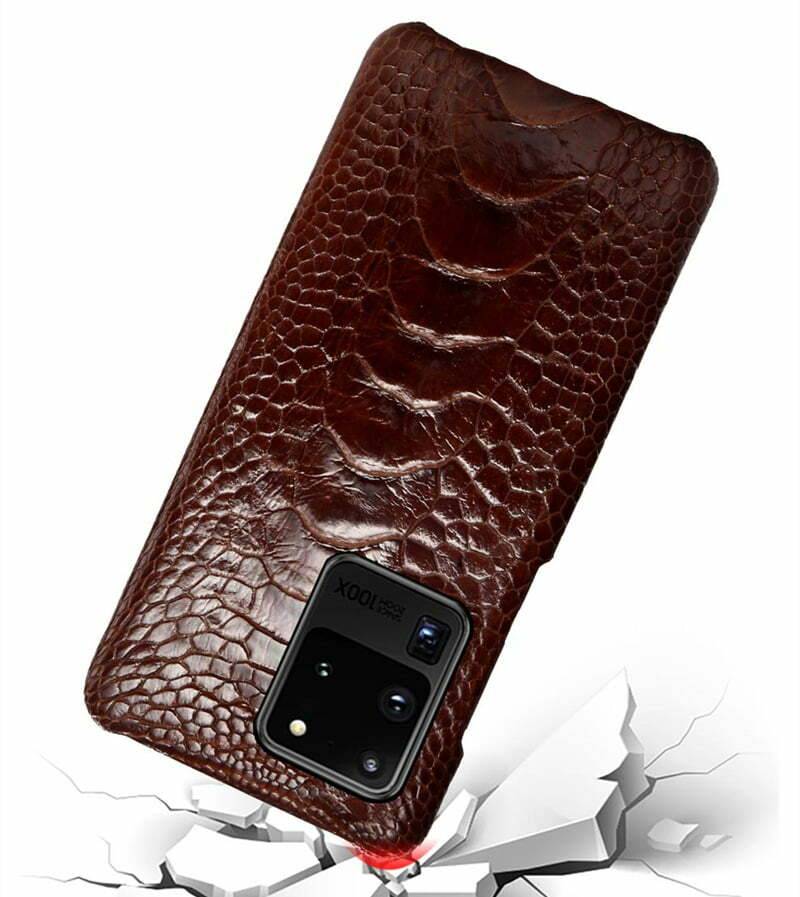 Real Ostrich Leg skin Samsung Galaxy S21 Ultra Case