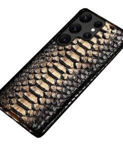 Genuine Python Skin Case for Samsung Galaxy S24 Ultra Snake Leather S23 Cover
