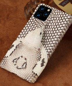 Real Snake Skin Head 3D Case for iPhone 12 Pro Max