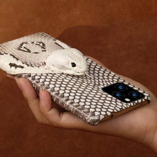 Real Snake Skin Head 3D Case for iPhone 12 Pro Max