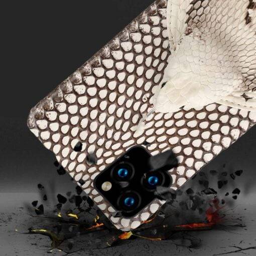 Real Snake Skin Head 3D Case for iPhone 12 Pro Max