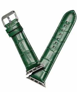 Leather Apple Watch Band Crocodile Embossed