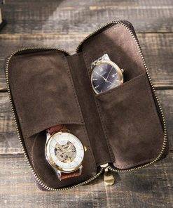 Zipper Travel Watch Display Storage Box Case