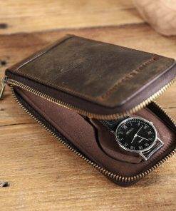 Leather Travel Watch Display Case