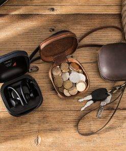 Genuine Leather Earphone Storage Box Powerbeats Pro Case