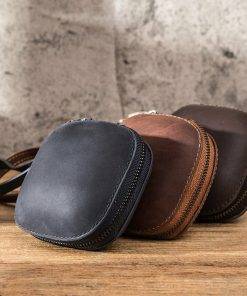 Genuine Leather Earphone Storage Box Powerbeats Pro Case