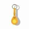 Leather Airtag Key Ring Yellow