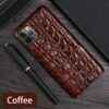 Crocodile Tail Texture Leather iPhone 12 Pro Max Case