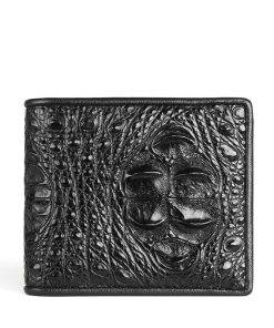 Genuine Horn Back Crocodile Short Wallet