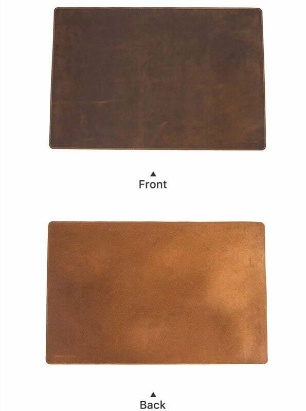 Genuine Leather Desk Pad Office Mat 15.7" x 23.6"